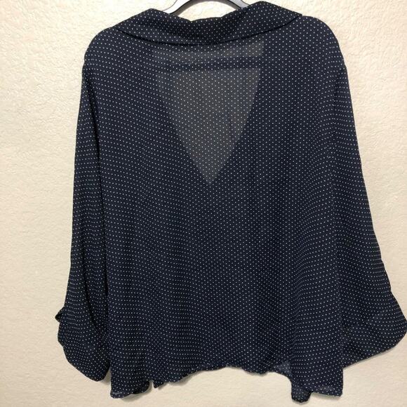 Cato Woman Polka Dot Faux Wrap Blouse | Women's Size 26/28 - Picture 4 of 10